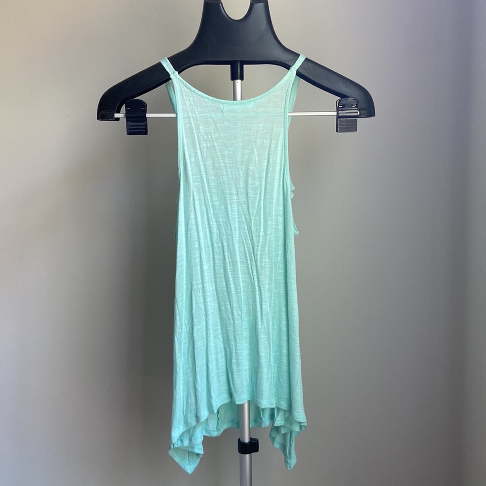 Mint Ruffled Tank- Size S - Picture 3 of 4